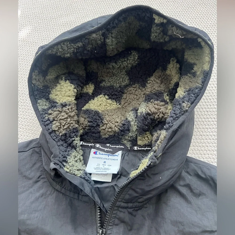 Champion Men's Black and Camo Performance Jacket